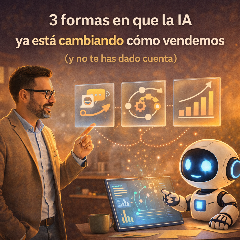 3 formas en que la IA ya está cambiando la forma en que vendemos (y no te has dado cuenta)