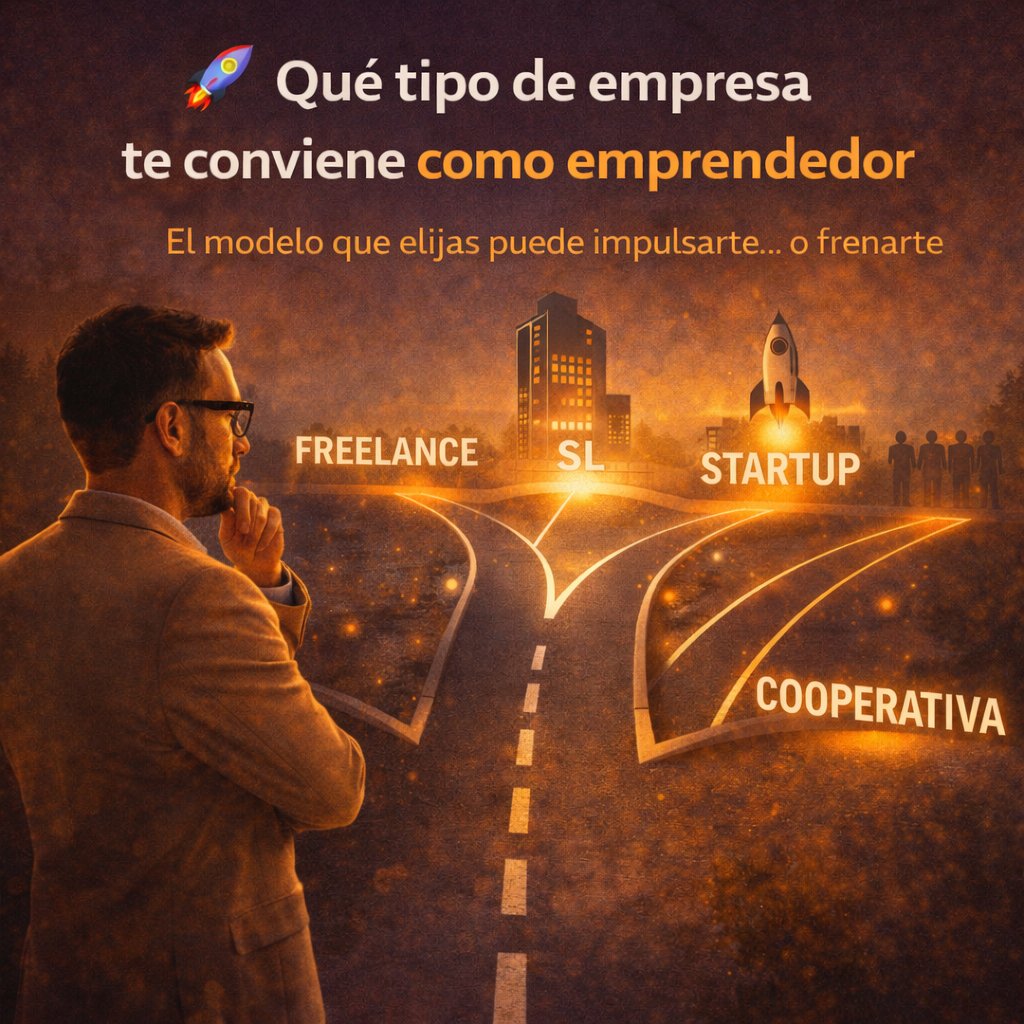 🚀 Qué tipo de empresa te conviene como emprendedor: el modelo que elijas puede impulsarte… o frenarte