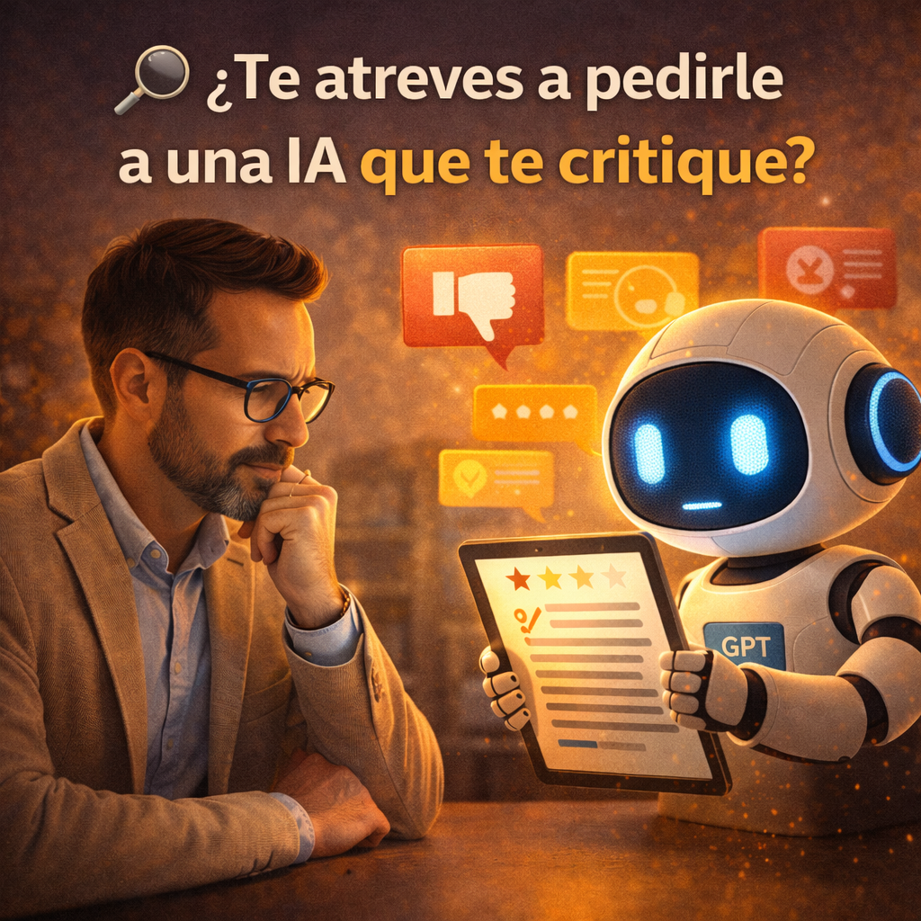 🔍 ¿Te atreves a pedirle a una IA que te critique?