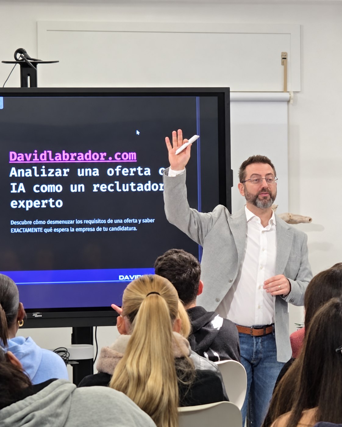 David Labrador impartiendo formación práctica